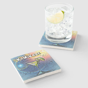 Posavasos De Piedra Cóctel Kamikaze (#3 de 12 paquetes de recetas para
