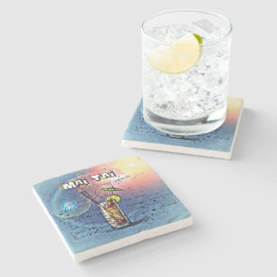 Posavasos De Piedra Cóctel Mai Tai (#4 de 12 conjuntos de recetas para