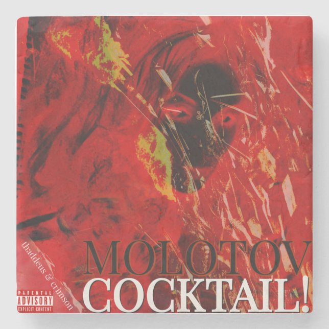 POSAVASOS DE PIEDRA ¡COCTEL MOLOTOV! (Anverso)