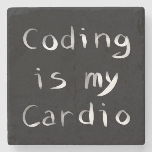Posavasos De Piedra Codificar es mi programador cardio divertido