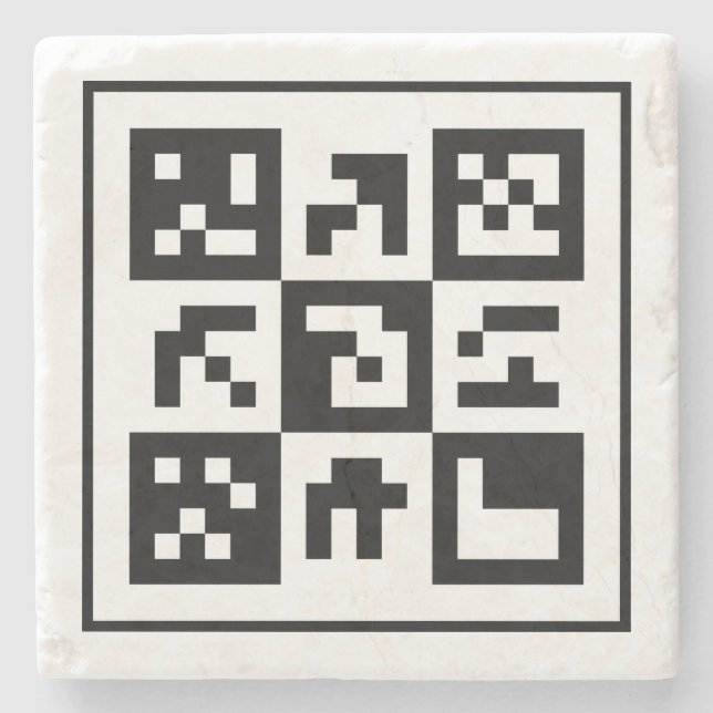 Posavasos De Piedra código qr (Anverso)