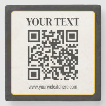 Código QR empresarial con texto superior e inferio