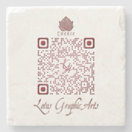 Posavasos De Piedra Código QR LGA
