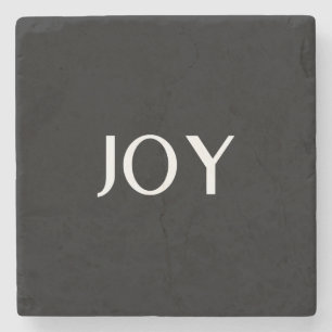 Posavasos De Piedra Código QR negro elegante y elegante