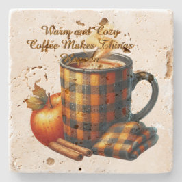 Posavasos De Piedra Coffee Makes Things Happen