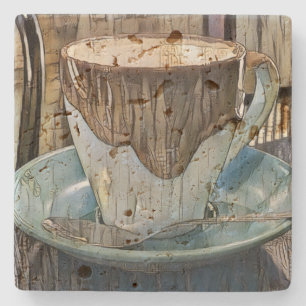 Posavasos De Piedra Coffee Time Cubism Art, Coffee Mug