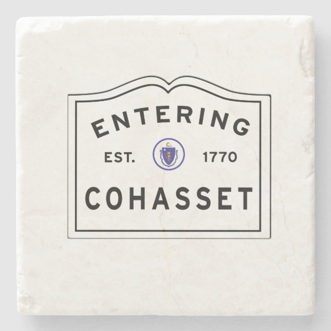 Posavasos De Piedra Cohasset Massachusetts (Anverso)