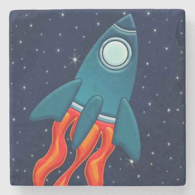 Posavasos De Piedra Cohete (Anverso)