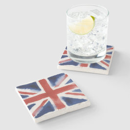 Posavasos De Piedra Cojin de piedra con bandera union jack