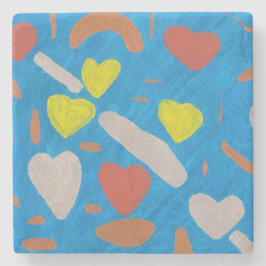 Posavasos De Piedra Cojín de piedra Sky of Love