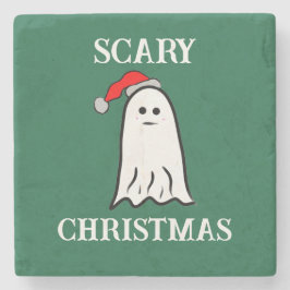 Posavasos De Piedra Cojín decorativo fantasma de Navidades aterradores