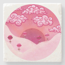 Posavasos De Piedra Colas y nubes de bonito