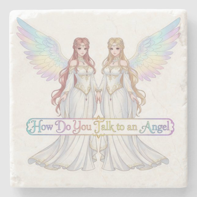 Posavasos De Piedra Colección Ángel (Anverso)