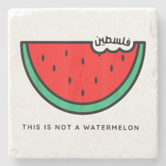 Posavasos De Piedra Colección palestina 'Esto no es una sandía'