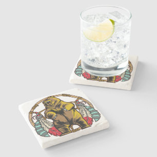 Posavasos De Piedra Colector ideal del oso