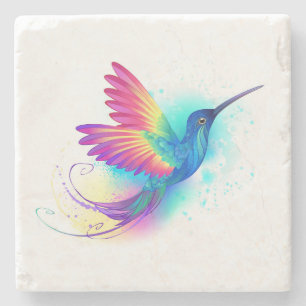 Posavasos De Piedra Colibrí arcoiris exótica