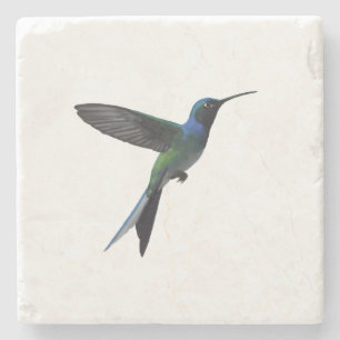 Posavasos De Piedra Colibrí Minimalista