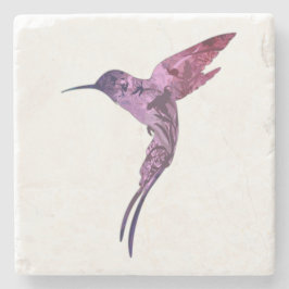 Posavasos De Piedra Colibrí pintado bonito