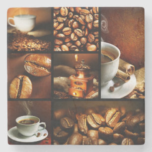 Posavasos De Piedra Collage 2 del café