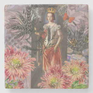 Posavasos De Piedra Collage de la Diosa Celestial Virgo: Celestial Vin