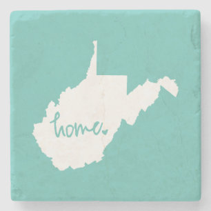 Posavasos De Piedra Color casero del personalizado de Virginia