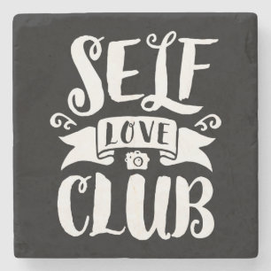 Posavasos De Piedra Color de fondo del Personalizado blanco del club d