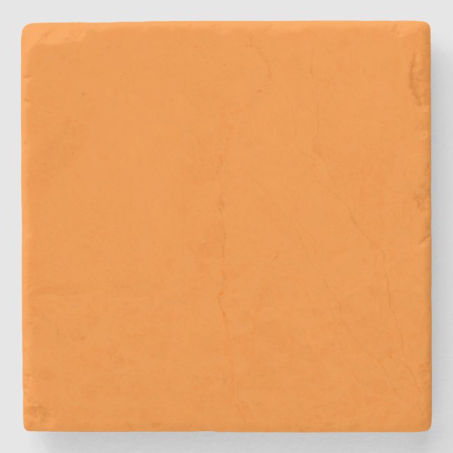 Posavasos De Piedra Color Naranja (Anverso)