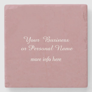 Posavasos De Piedra color sólido rosa polvoriento