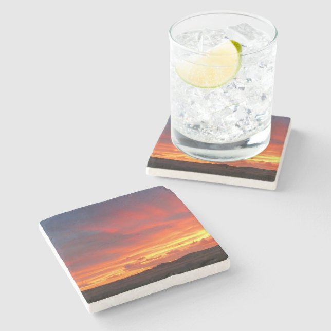 Posavasos De Piedra Colorado Sunset (Lateral)