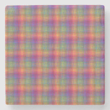 Colorful Checker Abstract Pattern