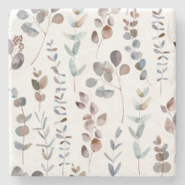 Posavasos De Piedra Colorida Eucalyptus  