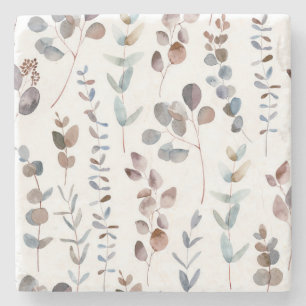 Posavasos De Piedra Colorida Eucalyptus