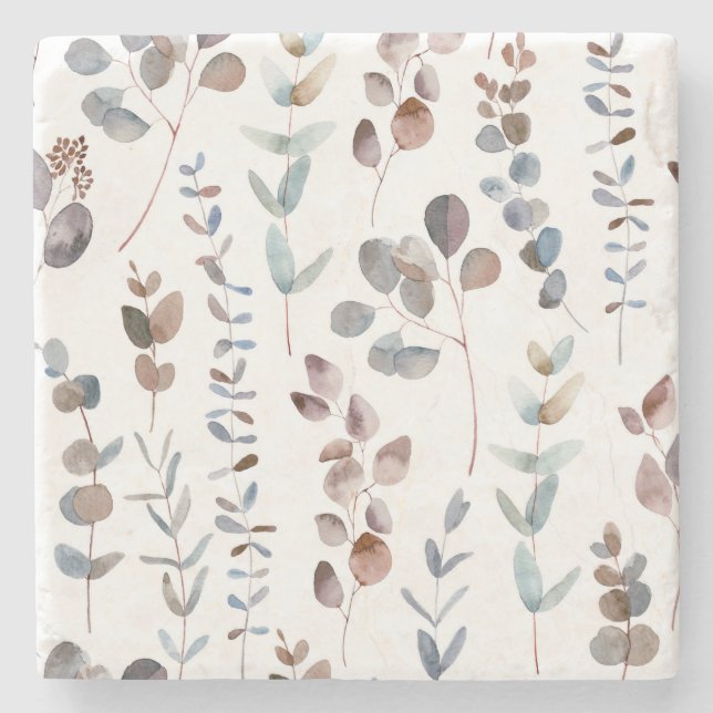 Posavasos De Piedra Colorida Eucalyptus   (Anverso)