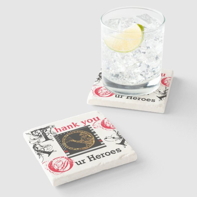 POSAVASOS DE PIEDRA COMBATIENTES DE FUEGO (Lateral)