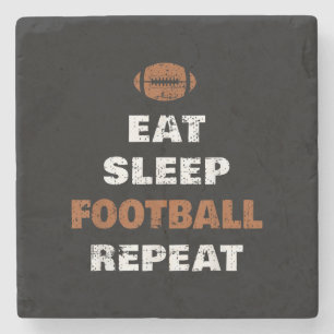 Posavasos De Piedra Come Fútbol Duerme Repite Ama Fútbol Vintage Gi