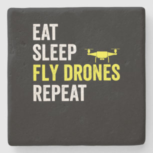 Posavasos De Piedra Comer Sleep Fly Drones Repetir Drone Pilot Quadcop