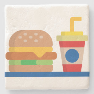 Posavasos De Piedra Comida de hamburguesas