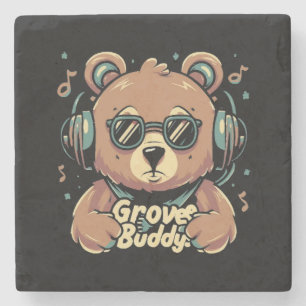 Posavasos De Piedra Compañero de groove