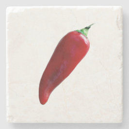 Posavasos de piedra con chile Fresno