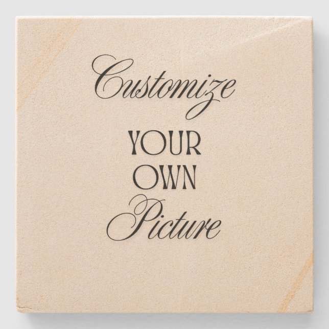Posavasos de Piedra con Imagen Personalizada (Anverso)