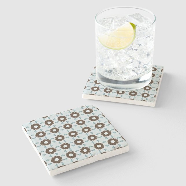 posavasos de piedra con patrón geométrico decorati (Subido por el creador)