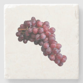 Posavasos de Piedra con Uvas Rojas