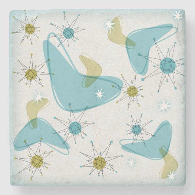 Posavasos De Piedra Conjunto moderno de estrenos estelares de mediados (Anverso)