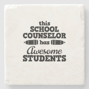 Posavasos De Piedra Consejero Escolar Docente