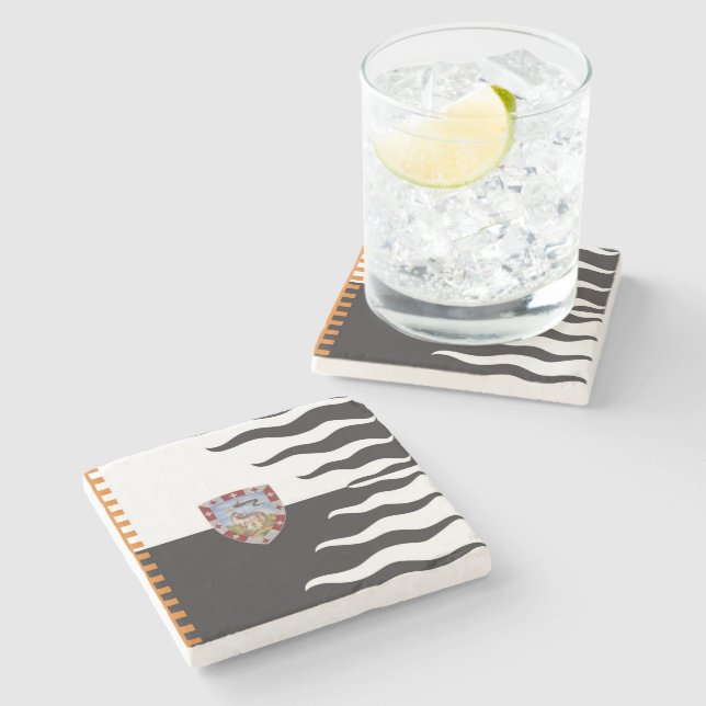 Posavasos De Piedra Contrada della Lupa (She-Wolf) Palio di Siena (Lateral)