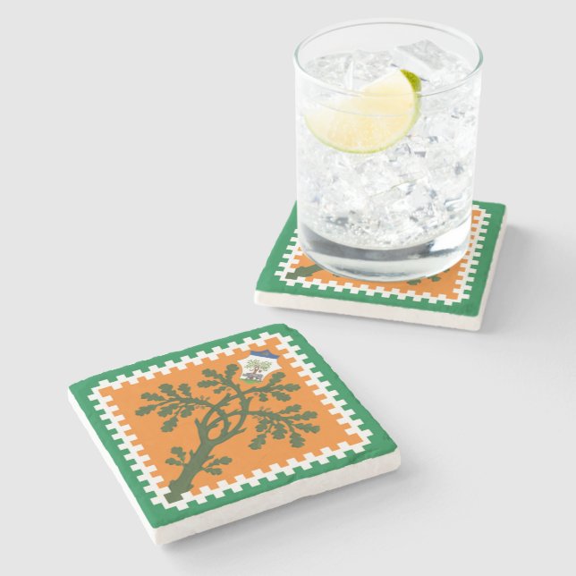 Posavasos De Piedra Contrada della Selva Palio di Siena (Lateral)