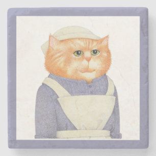 Posavasos De Piedra CoOK CAT Marble Stone Coaster