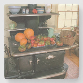 Posavasos De Piedra Cookstove de madera de campo