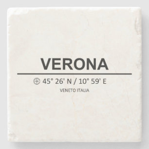 Posavasos De Piedra Coordenadas Verona