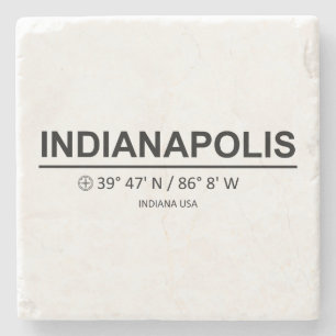 Posavasos De Piedra Coordina Indianápolis